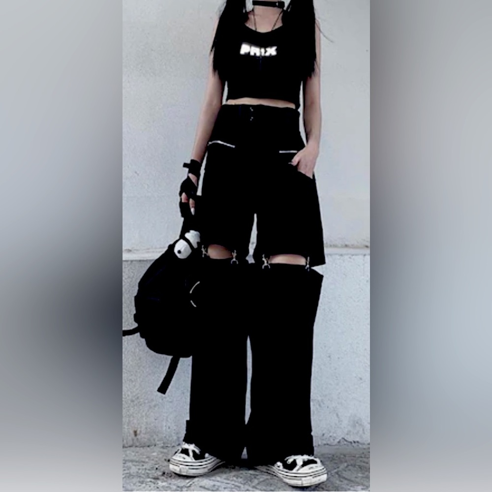 Black Cargo Pants Women Size 12